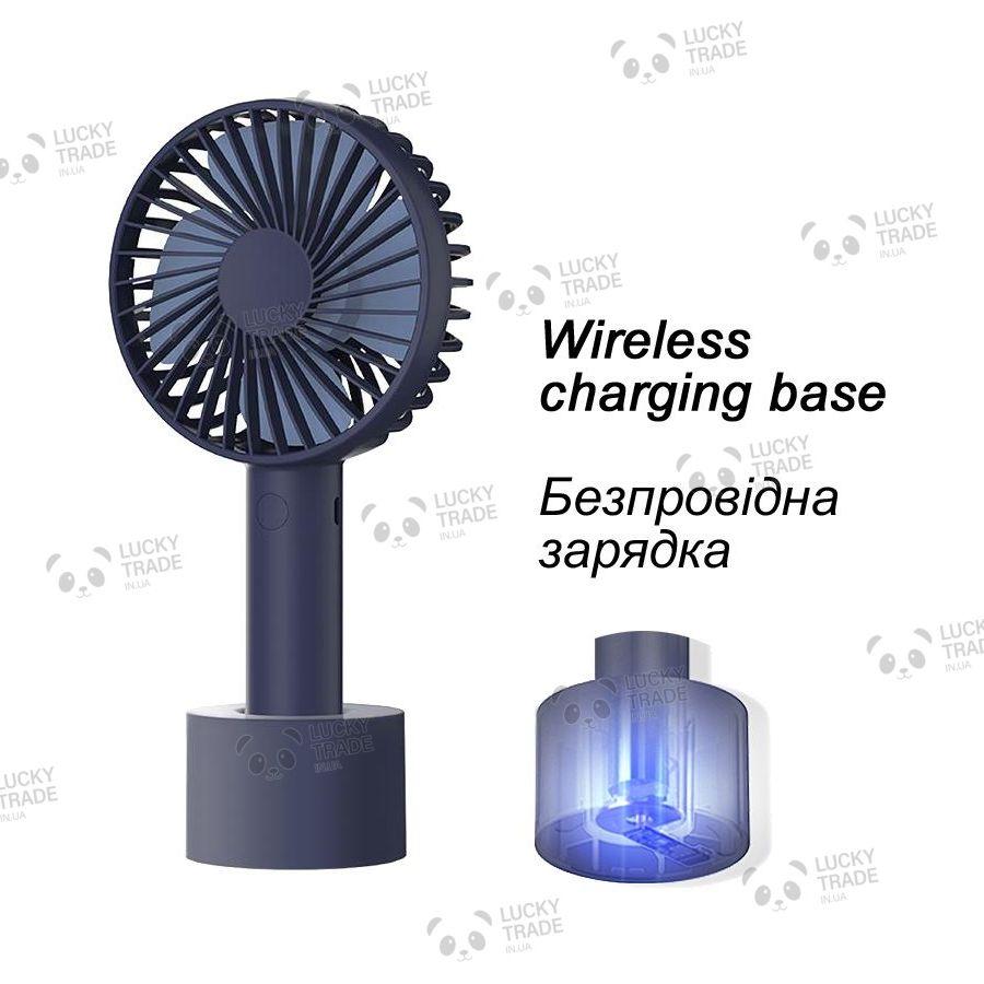 Портативний вентилятор Xiaomi Solove N9 Mini Fan Upgraded зарядка з бази Синій (N9-FAN-PRO) 1410P, фото 1