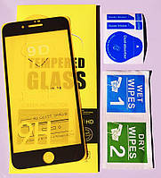 Защитное стекло iPhone 7 (Full Glue 9D) Черный