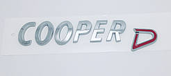 Емблема напис багажника Mini Copper D