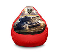 Кресло мешок "World of Tanks. Tank and logo" Оксфорд