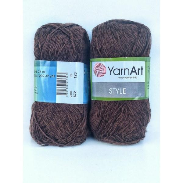 YarnArt Style — 672 коричневий