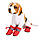 Зимние сапоги для собак «Мешочки», красный, зимняя обувь для собак мелких пород, фото 9