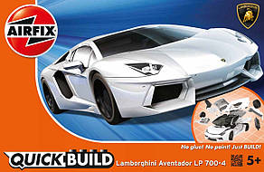 Lamborghini Aventador LP700-4. Збірна пластикова модель автомобіля (швидка складка без клею). AIRFIX J6019