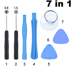 Одноразовий набір інструменту для розкриття телефону, 7 предметів