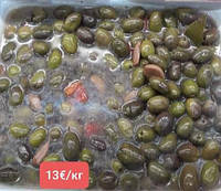 Гігантські зелені оливки з часником (500 г)
