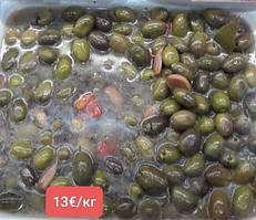 Гігантські зелені оливки з часником (500 г)