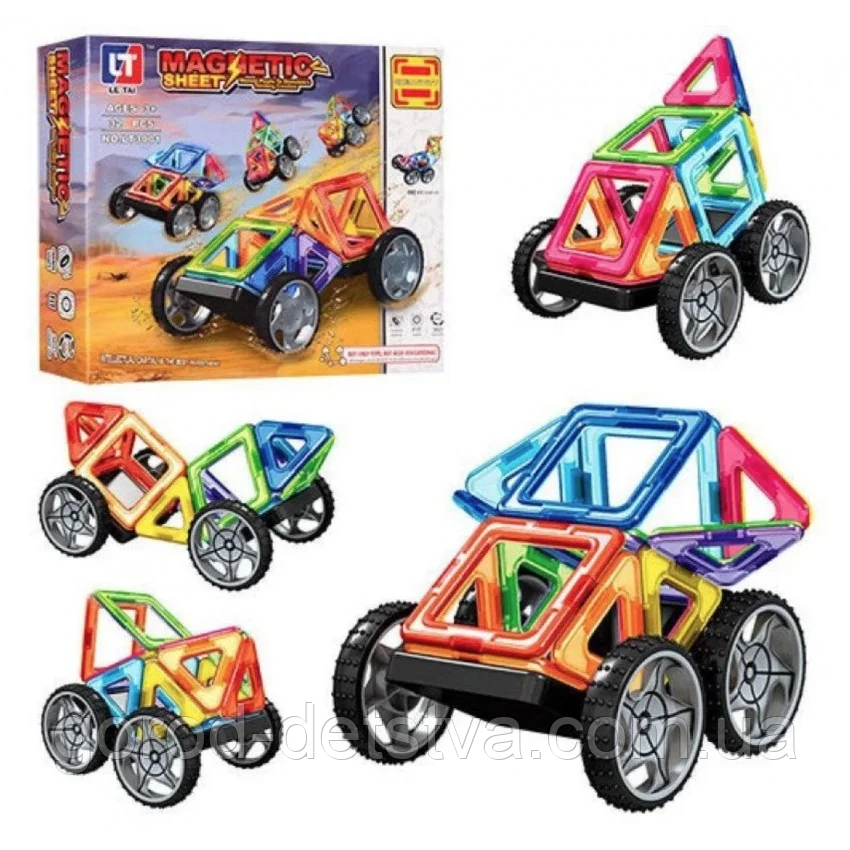 Магнітний конструктор LT 3001 Magnistar Limo toy Транспорт 32 деталі