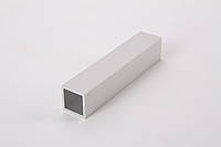 Квадратная алюминиевая труба анодированная 20x20x2мм L=5950 мм алюминий (серебро) для мебельных конструкций