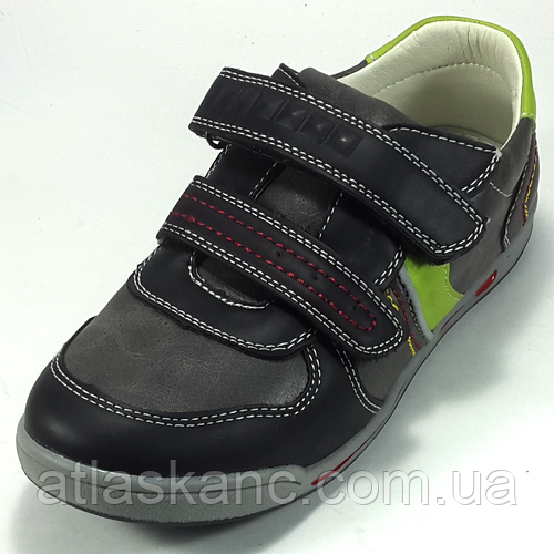 Туфлі спортивні Clibee сіро-зелені р.33 на липучці Р-30, фото 1