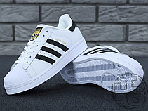 Чоловічі кросівки Adidas Superstar White Black C77153, фото 5