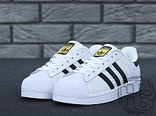 Чоловічі кросівки Adidas Superstar White Black C77153, фото 4