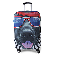 Чехол для чемодана Крутой пес CooLost M Разноцветный