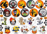 Вафельна картинка "Хелловін. Хеловін. Гелловін 1 А4, 20х30 см