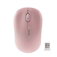 Беспроводная оптическая мышка мышь MEETION Wireless Mouse 2.4G MT-R545, розовая