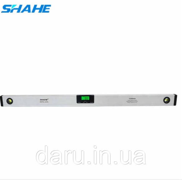 Цифровий рівень з лазером Shahe (5417-1000) з цифровим кутоміром 90° і рідинним рівнем. 1000 мм