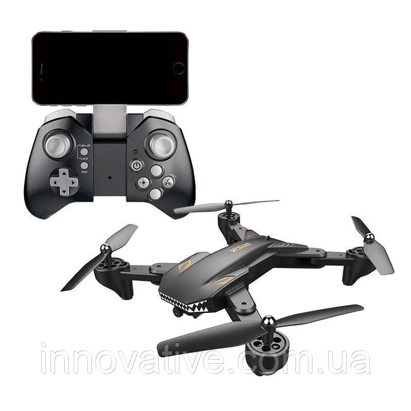 Квадрокоптер Visuo XS816 з камерою 4K, до 20 хв польоту (Сірий)