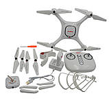 Квадрокоптер Syma X25 PRO із системою GPS і FPV HD-камерою (Білий), фото 8