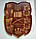 Різьблений дерев'яний герб с. БІРКИ (укр. Бірки) 320х420х18 мм, фото 9
