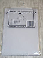 Канва (аіда 18) для вишивання, біла (32*45 см)