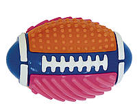 Игрушка для соб. CROCI, серия SPIKY, Мяч регбийный цветной, высокопрочная резина, 15см