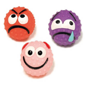 Іграшка для соб. CROCI М'яч-смайлик, вініл, пищалка, 6,5 см, (ціна за 1шт) *