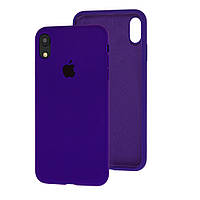 Чехол Silicone Case full для iPhone XR ultra violet