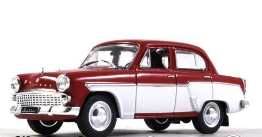 Автолегенди №204 Москвич-407 червоний з білим | Колекційна модель 1:43 | DeAgostini