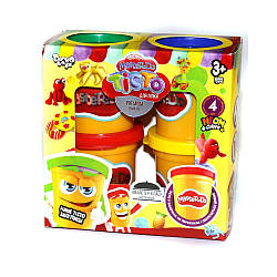 Тісто для ліплення Master - Do Danko Toys TMDB-01-03U 4 банки по 50 гр дитяча креативна творчість для дітей