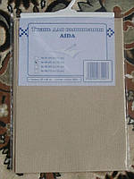 Канва (аіда 14) для вишивання, бежева (32*45 см)