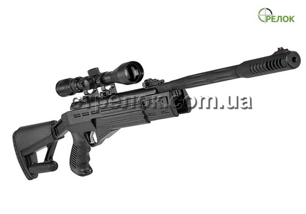 Гвинтівка пневматична Hatsan AirTact з газовою пружиною (посиленою) з прицілом Sniper 3-9X40 AR