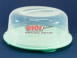 Тортівниця кругла пластикова 31х15 см МЕНТОЛОВИЙ R Plastic