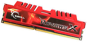 Ігрова оперативна пам'ять G.Skill RipjawsX DDR3 8Gb 1866MHz PC3-14900U CL10 2R8 (F3-14900CL10S-8GBXL) Б/В