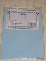Канва (аіда 16) для вишивання, блакитна (32*45 см)
