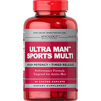 Puritan's Pride Ultra Man Sports Multivitamins, Myology, Мужские витамины (90 таб.)