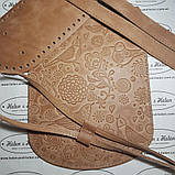 Клапан для рюкзака "Пташки". Колір "Кориця"., фото 3