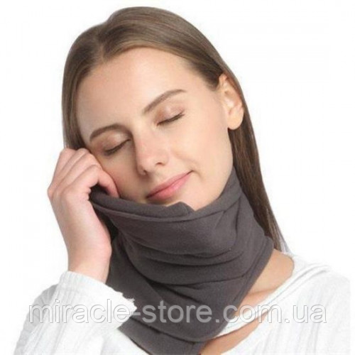 Дорожня подушка-шарф для подорожей Travel Pillow