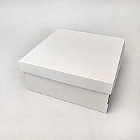 Коробка для торта, пирога, пирожных и чизкейка гофрокартон 250*250*110 без окна