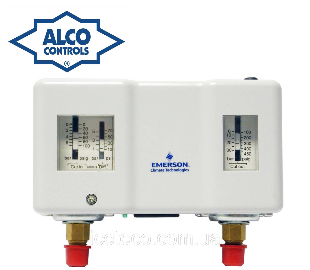 Двухблочное реле тиску Alco Controls, PS2-M7A (4361300), (HP-авто/ручне скидання), фото 1