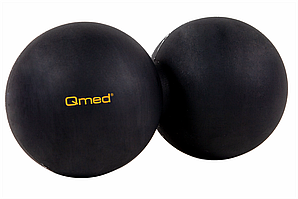 Масажний міні-валик Qmed Lacrosse Duo Ball, чорний