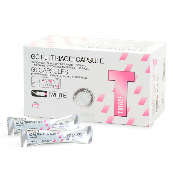 Fuji Triage White capsules (Фуджі трайдж), 50 капсул, склоіономерний цемент, GC, фото 1