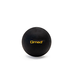 Масажний м'яч Qmed Lacrosse Ball, чорний Ø 6 см