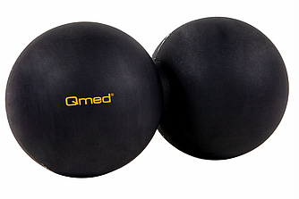 Массажный мини-валик Qmed Lacrosse Duo Ball, черный