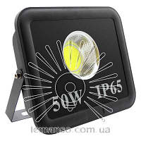 Прожектор LED 50w 6500K 1COB IP65 2700LM LEMANSO чорний/ LMP36-50