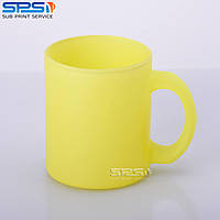 Чашка для сублимации стекло 330 мл флуоресцентная (желтый)