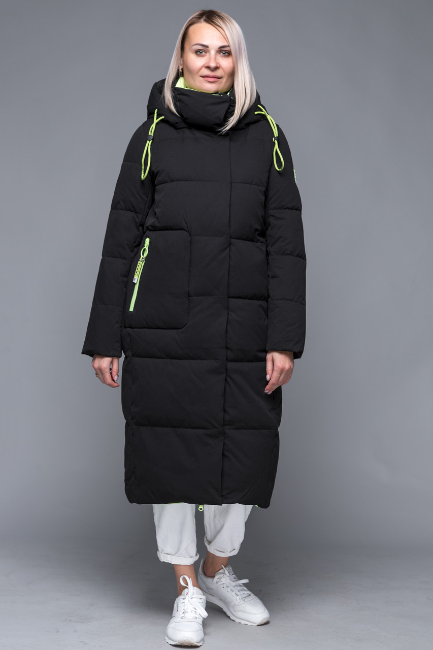 Пуховик TOWMY 3027 black fruit green