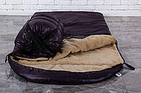 Тактический спальный мешок на набивной овчине (до -25) спальник туристический для похода, для холодной погоды!