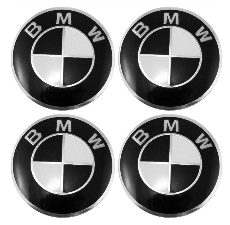 Колпак в диски для BMW 68 мм черный заглушка значек эмблема в колеса 3613-6783536 - фото 2 - id-p1252455855
