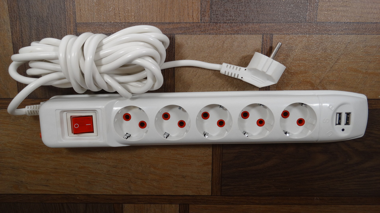 Мережевий фільтр TRIPP LITE TL-06, USB2, 5 метрів, 5 гнізд, 220В