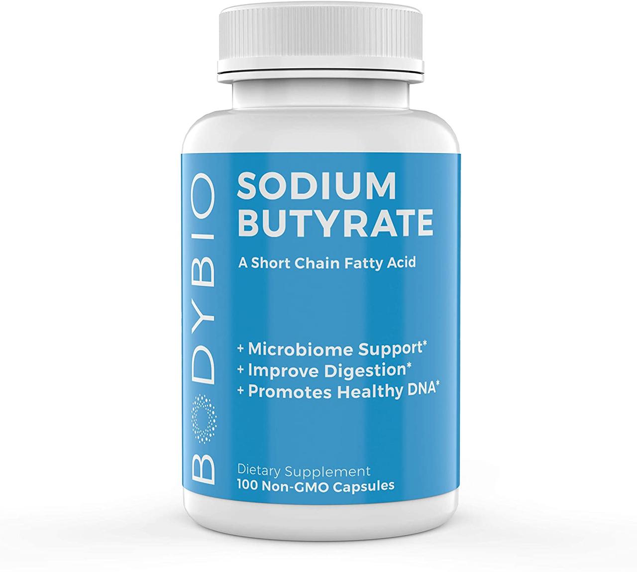 BodyBio Sodium Butyrate / Бутират Натрію 100 капс