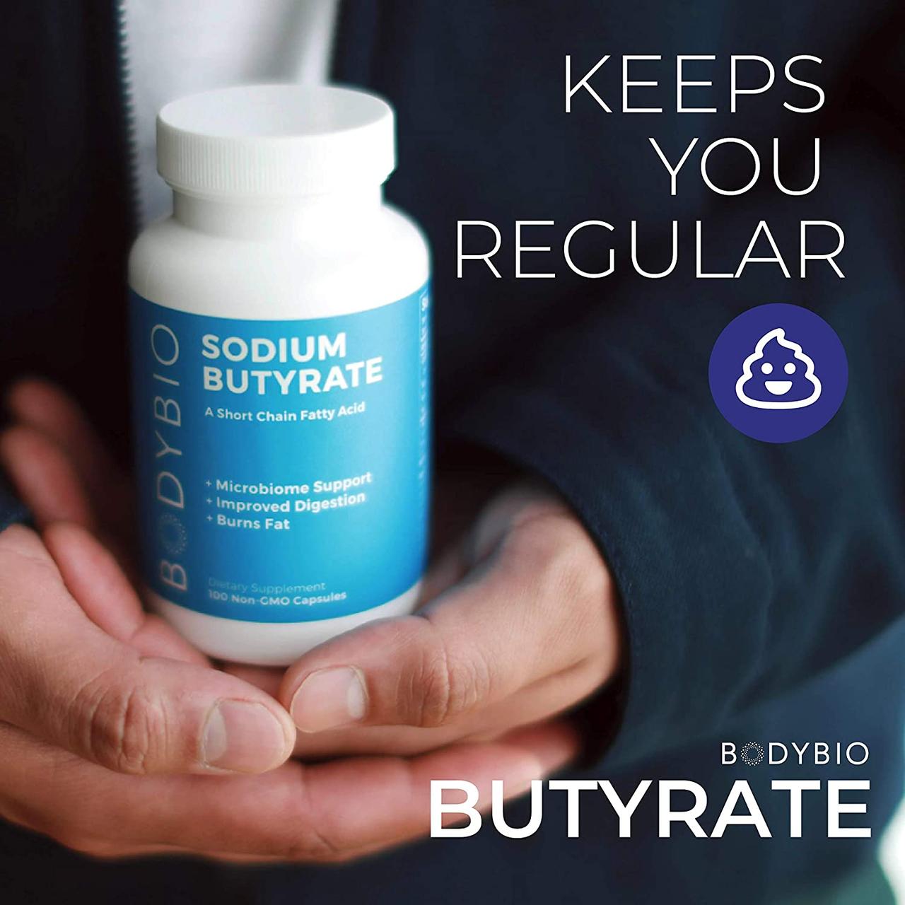 BodyBio Sodium Butyrate / Бутират Натрия 100 капс: купить в Киеве ...